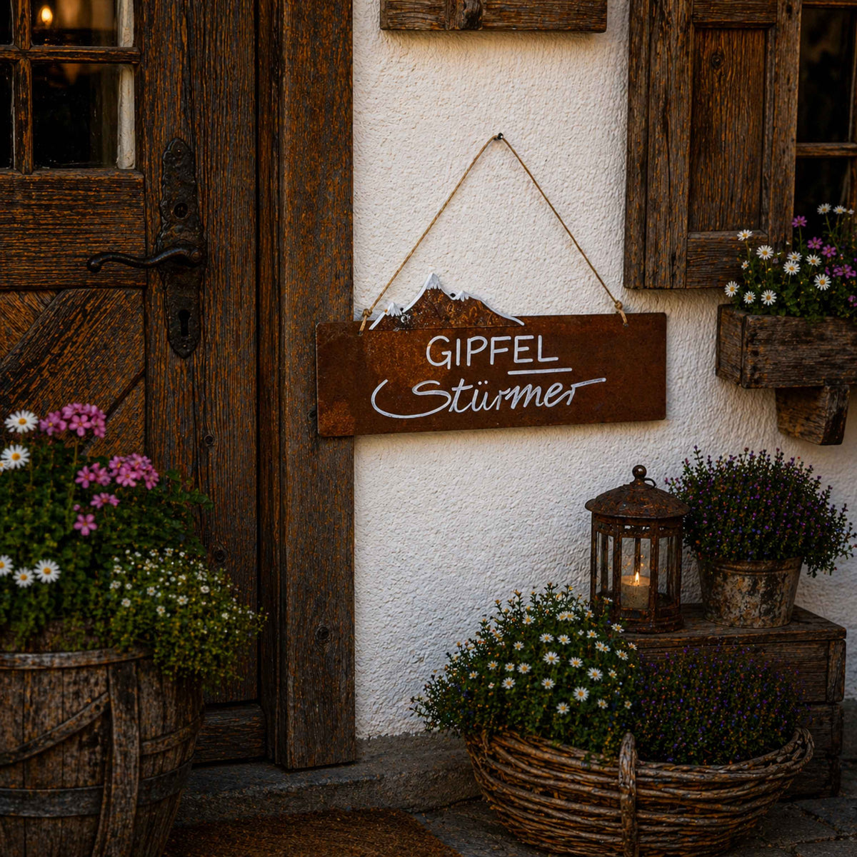 Rosttafel Querformat "Gipfelstürmer"