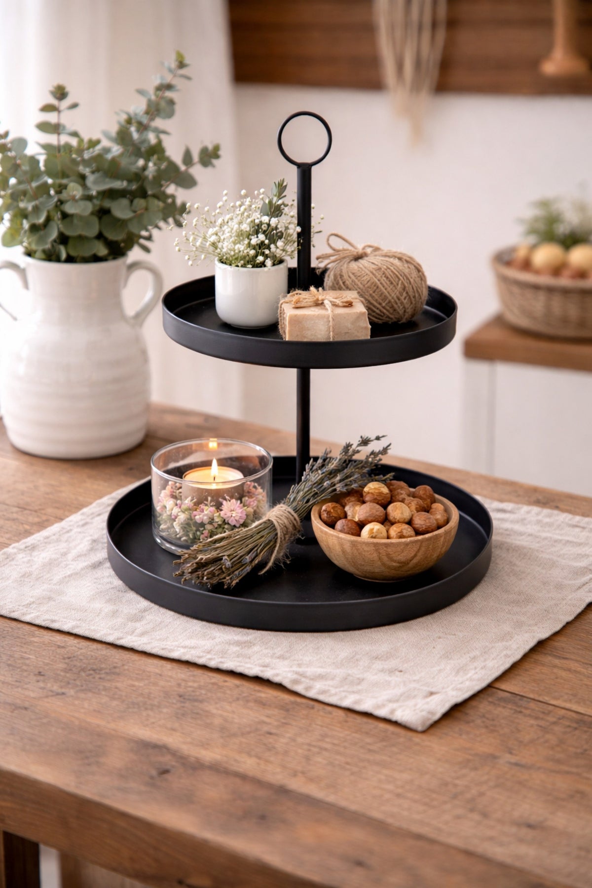 Etagere aus Metall schwarz