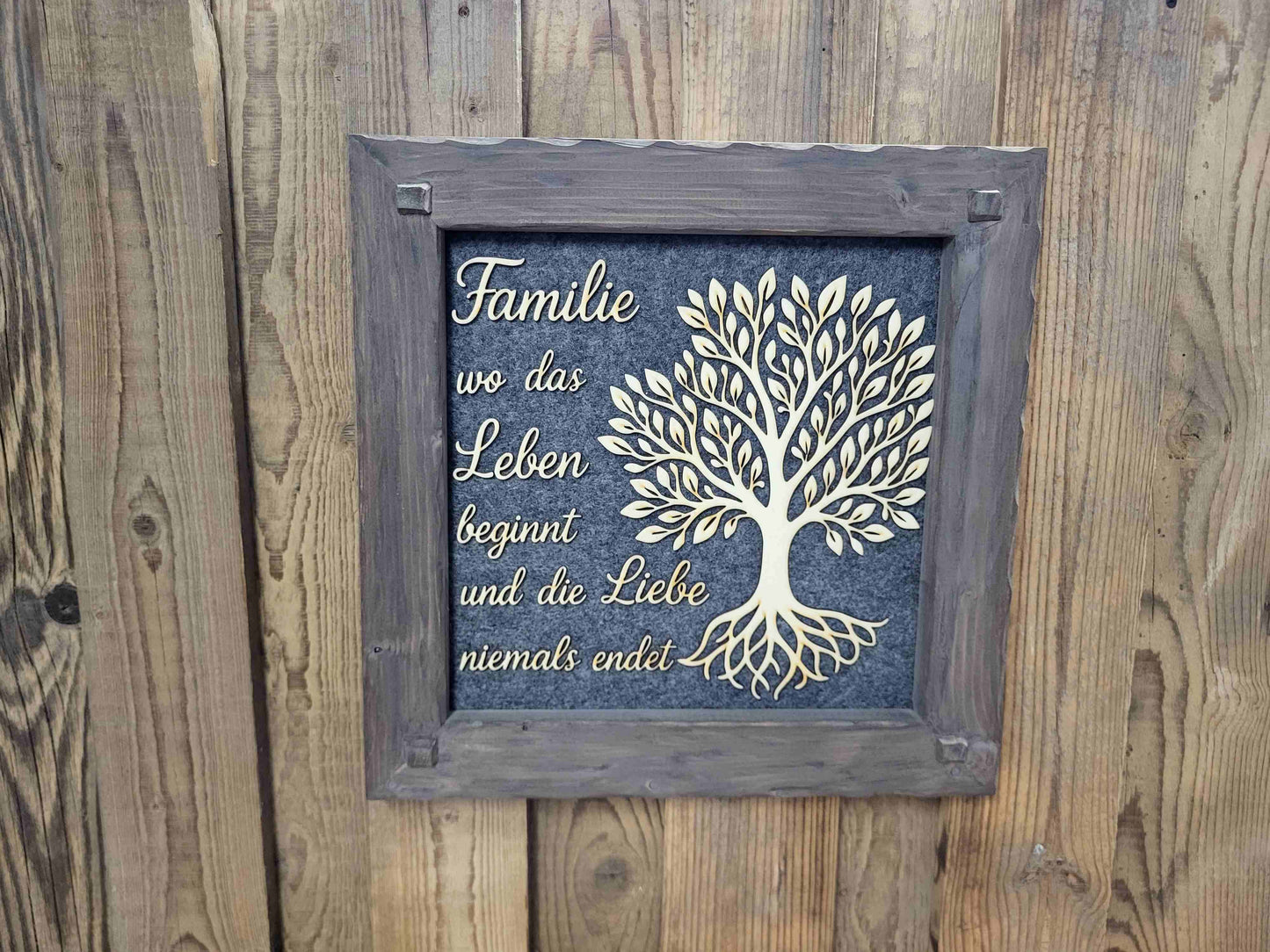 Holzrahmen 35*35cm "Familie"