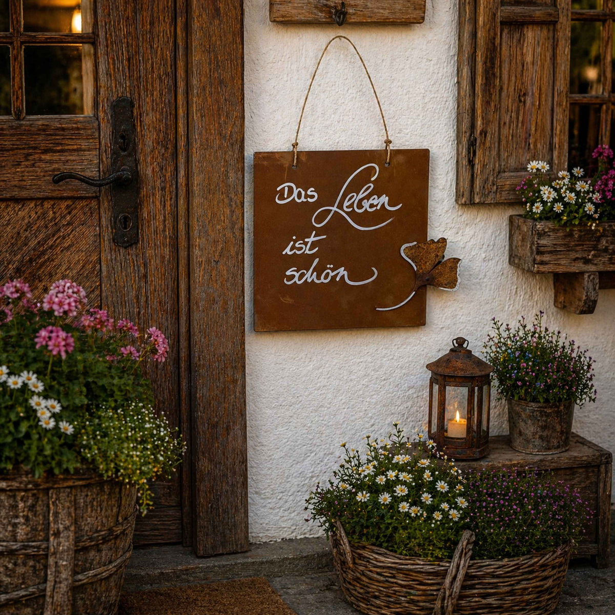 Rosttafel Quadratisch "Das Leben ist schön"