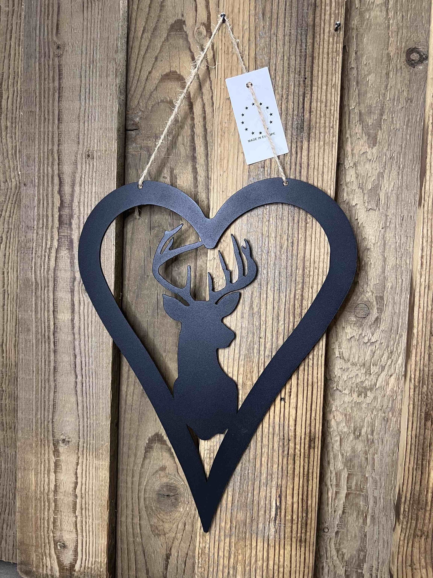 Herzanhänger mit Hirsch