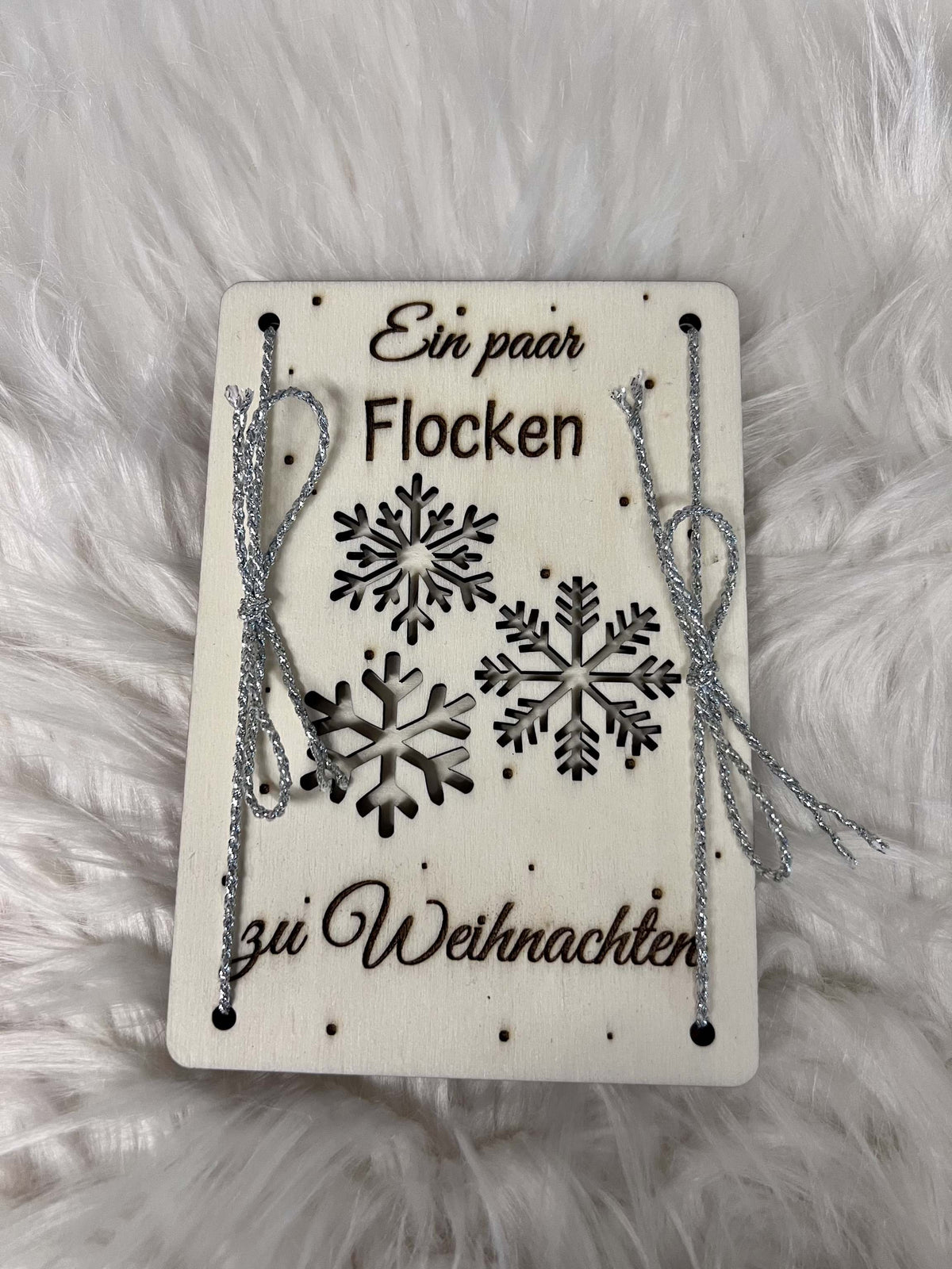 Geldkarte "Schneeflocken"
