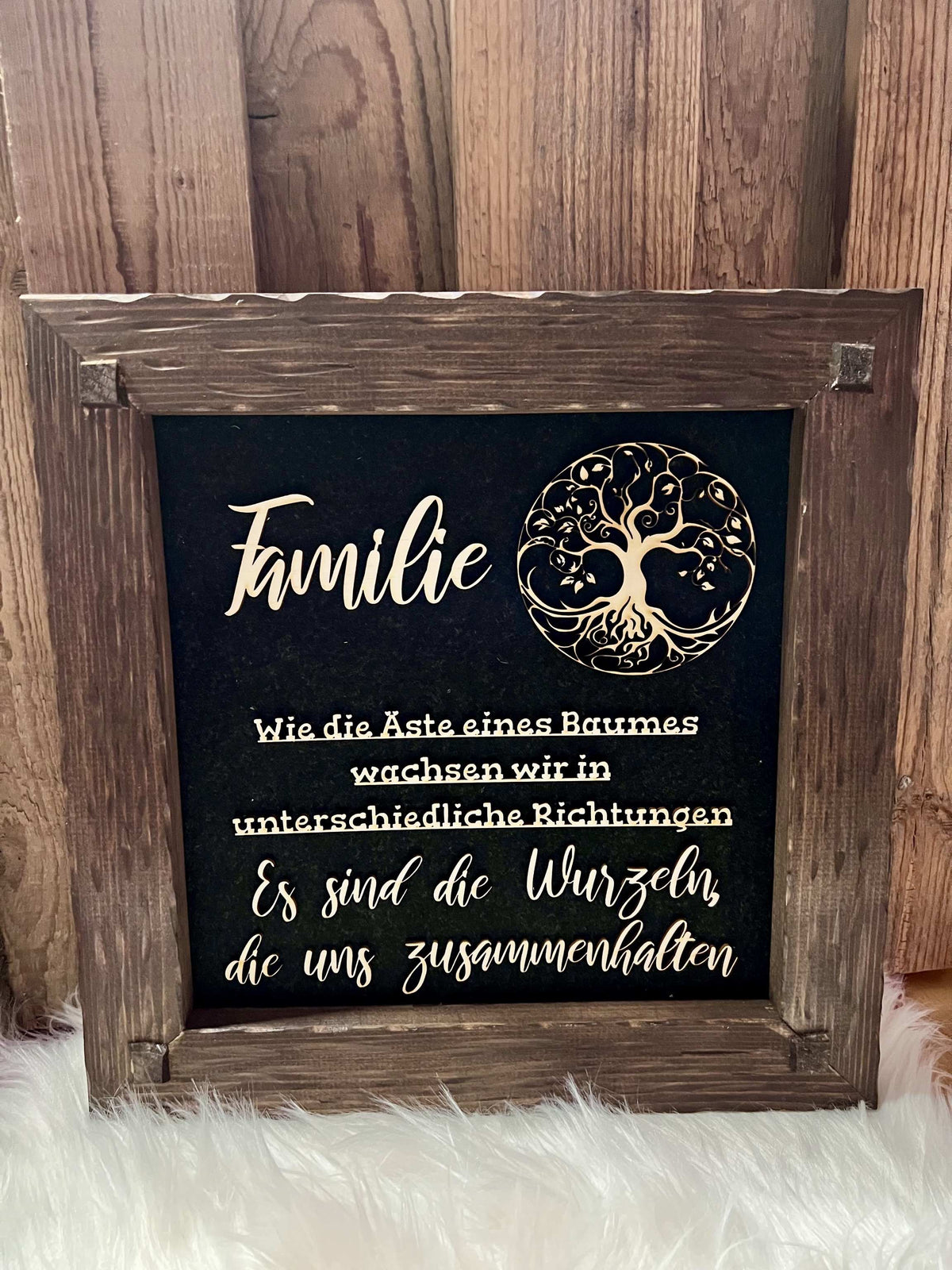 Holzrahmen 35*35cm "Familie"