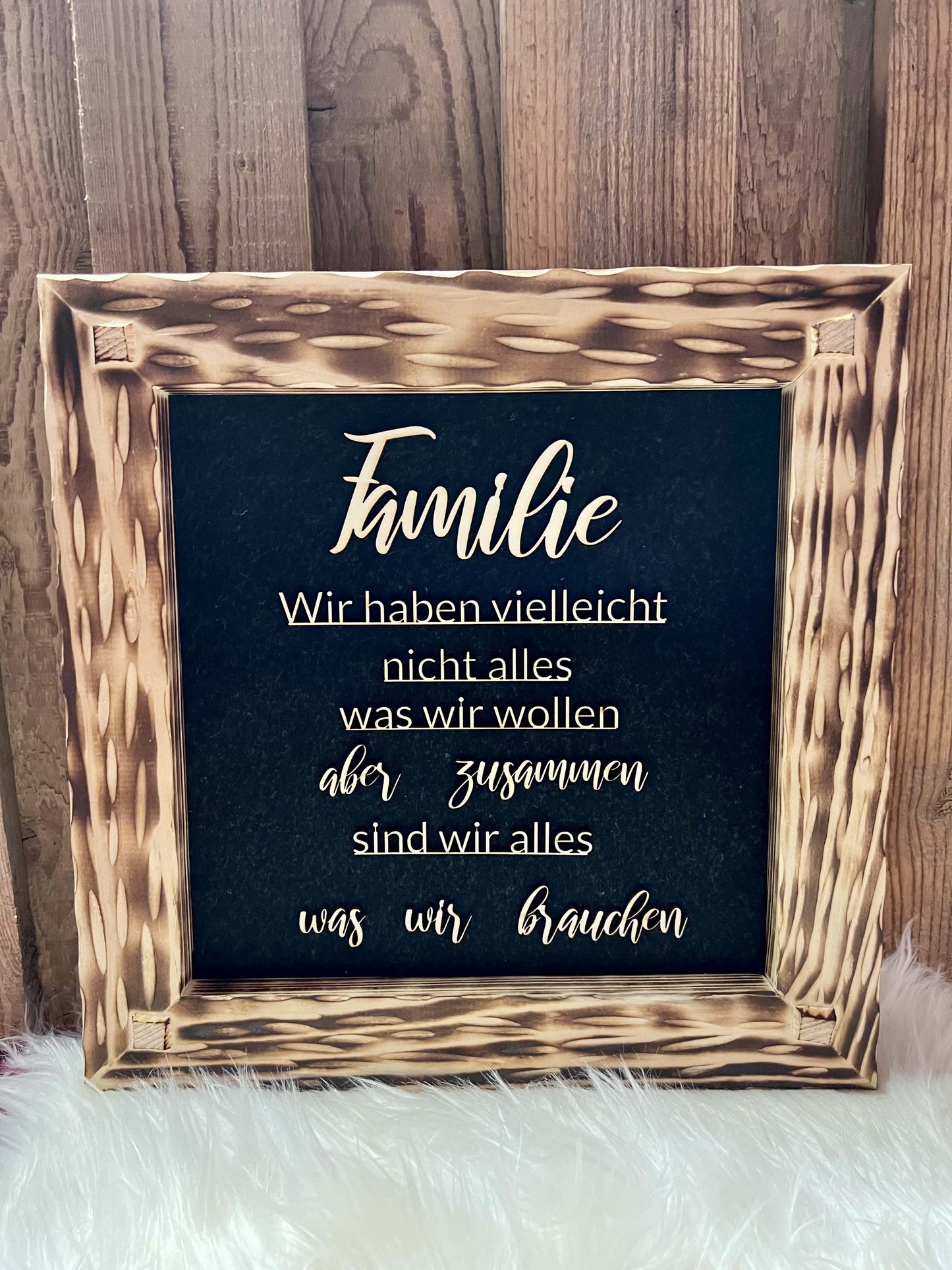 Holzrahmen 35*35cm "Familie"