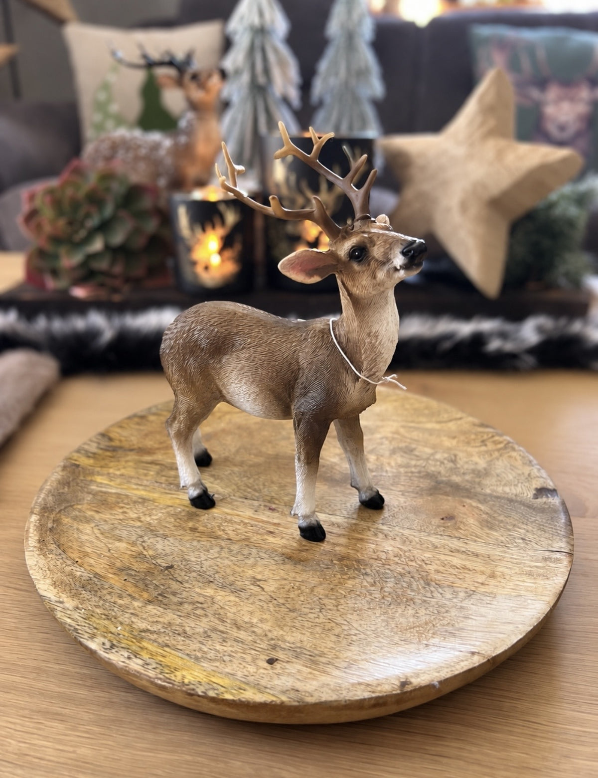 Hirsch naturfarben