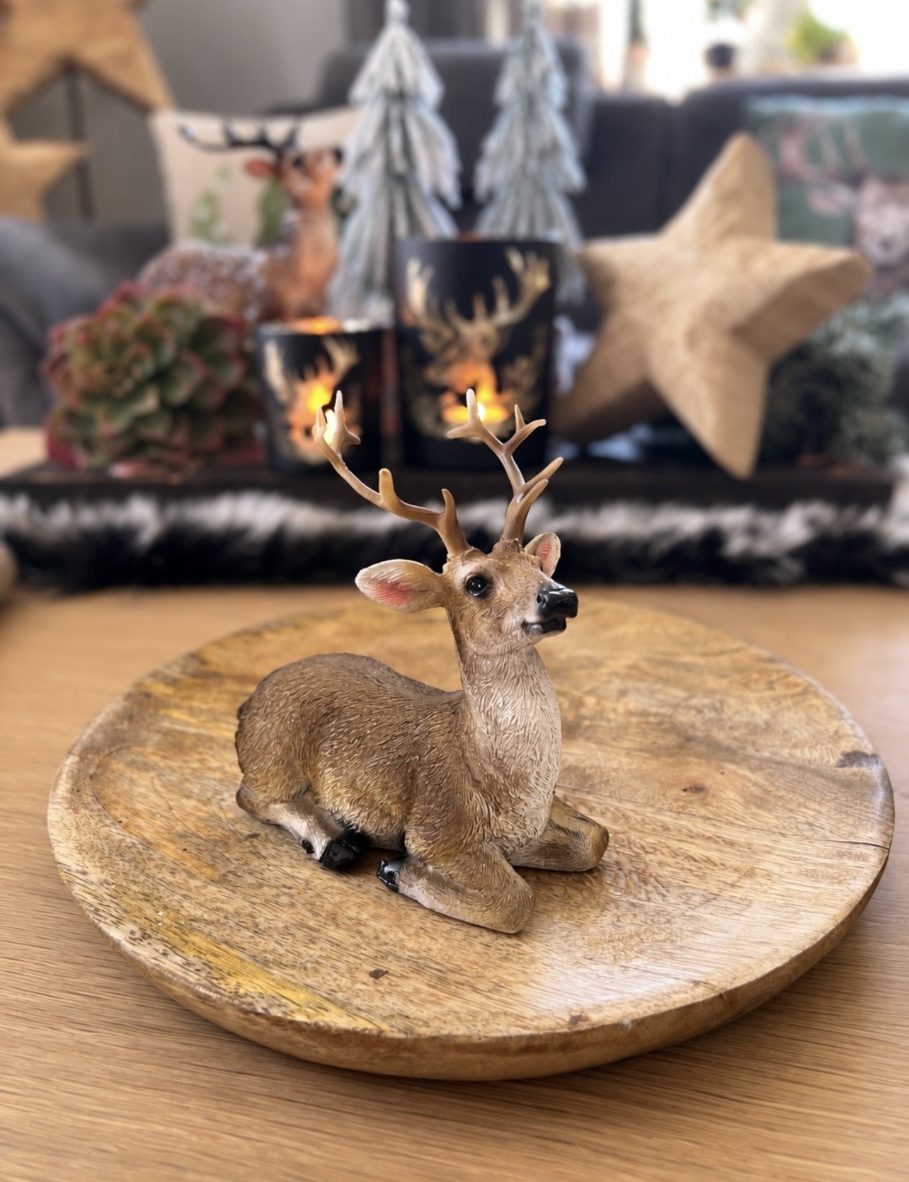 Hirsch naturfarben
