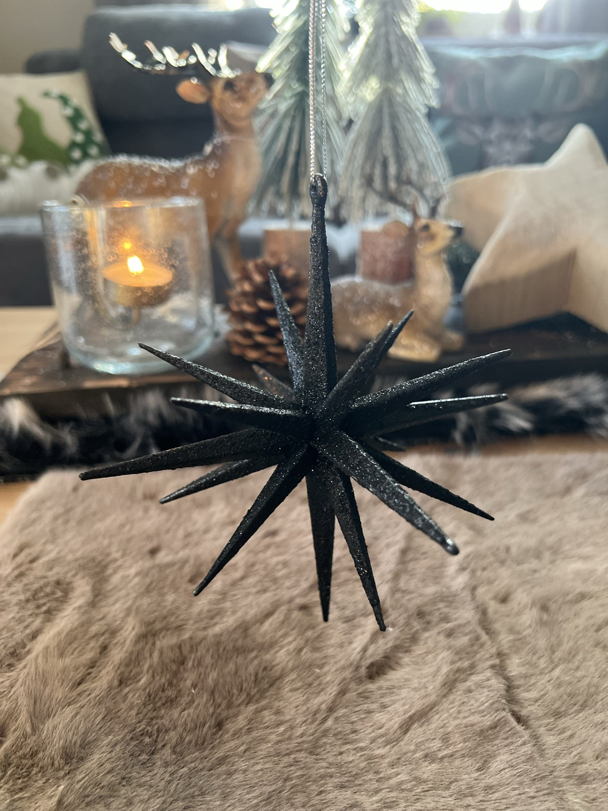 3D Sternanhänger glitzernd