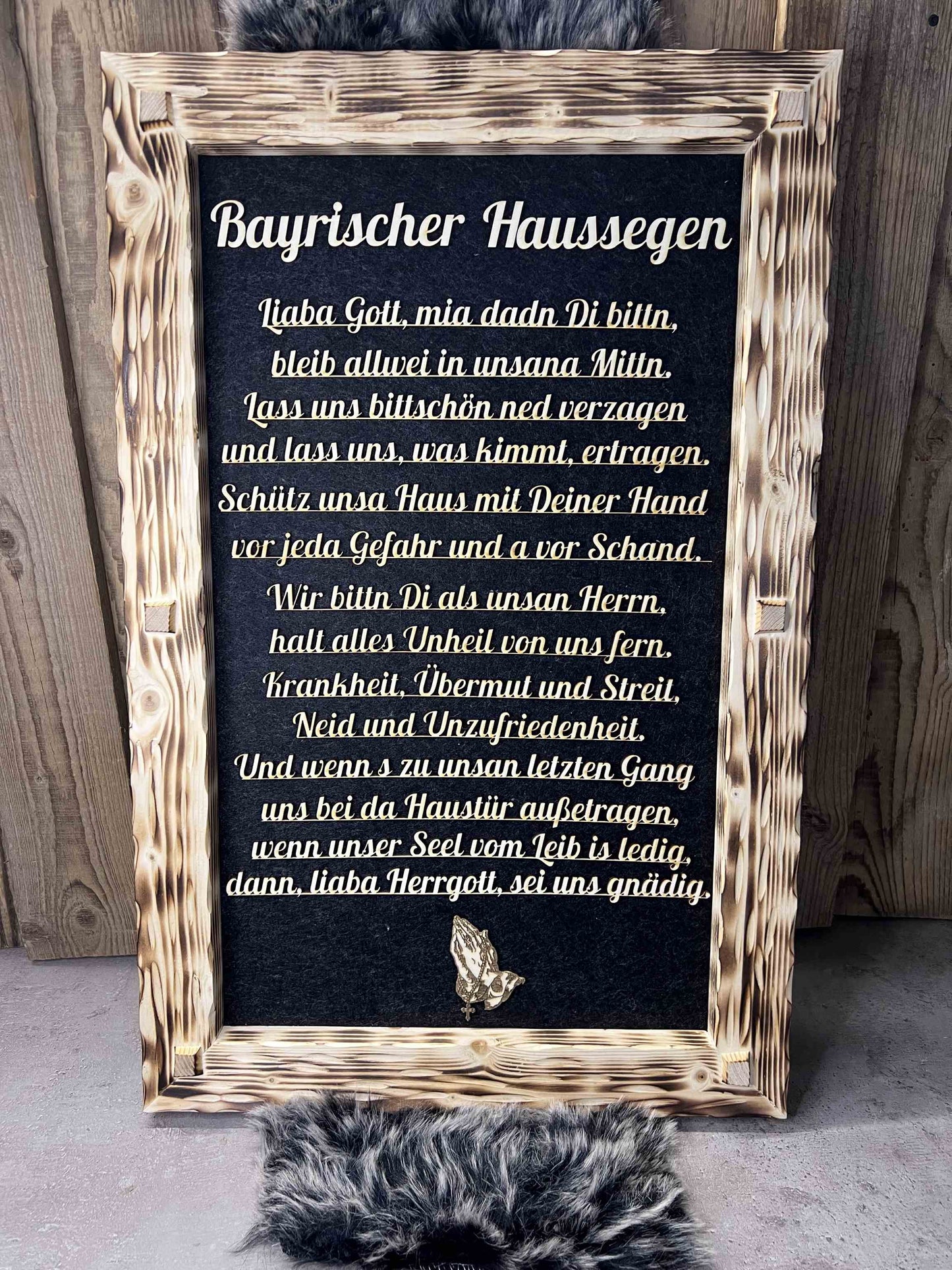 Holzrahmen "Bayrischer Haussegen"