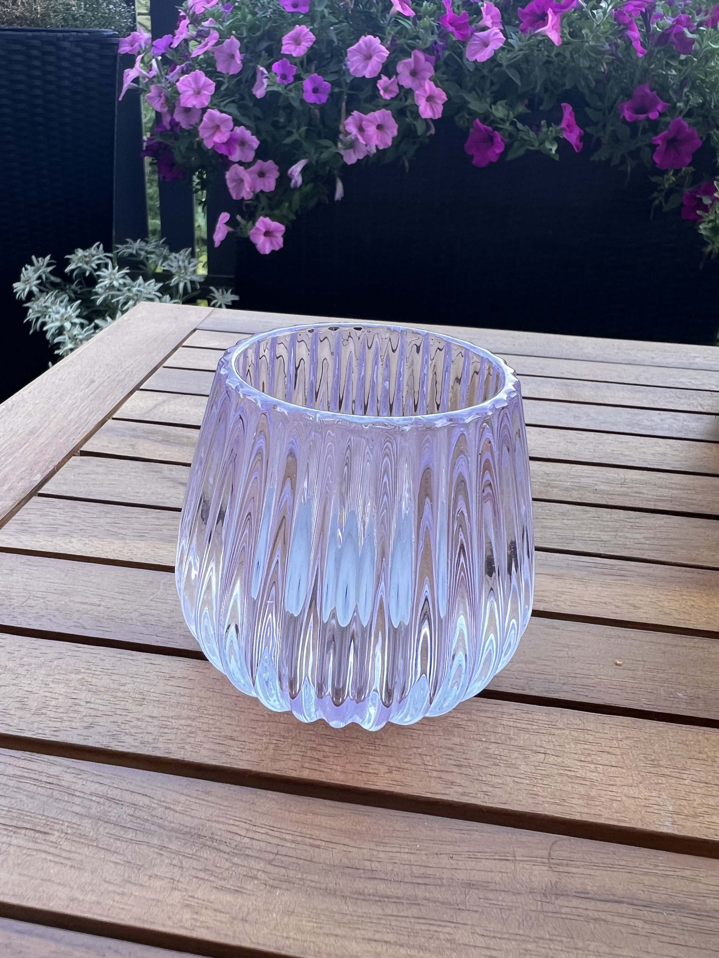 Glaswindlicht Lavendel