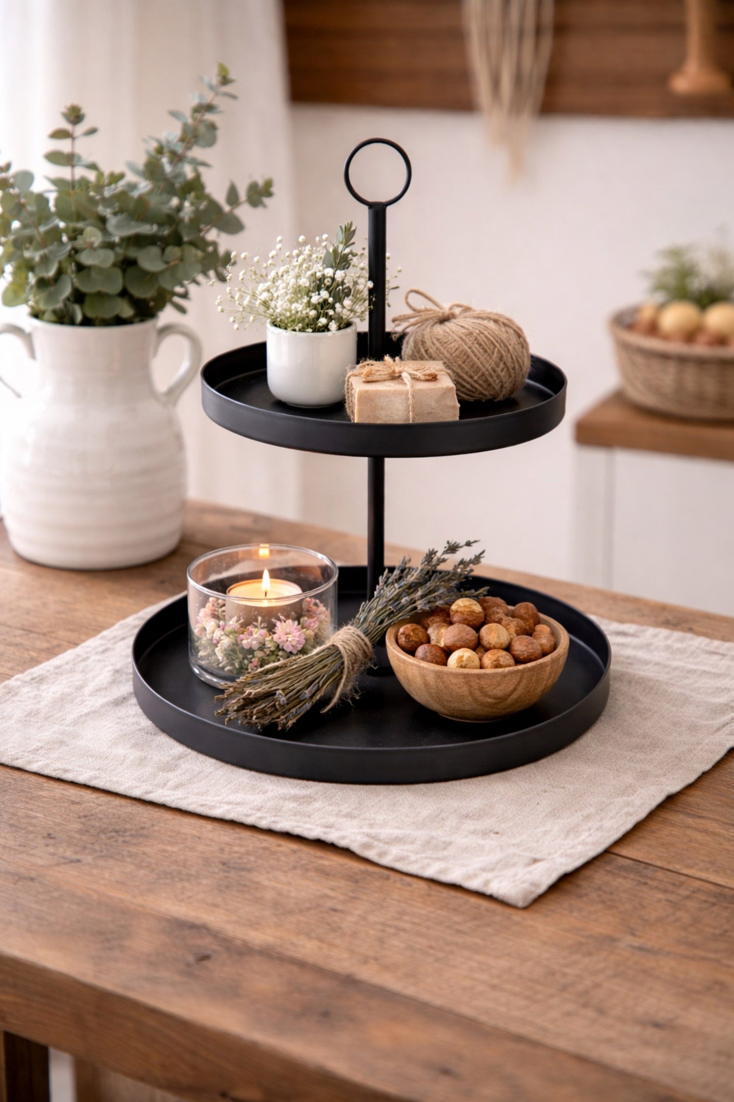 Etagere aus Metall schwarz