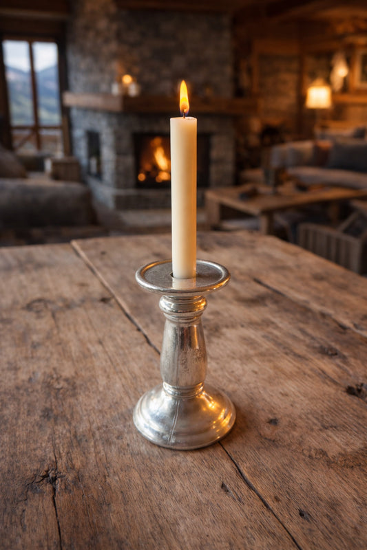 Kerzenhalter Silberoptik