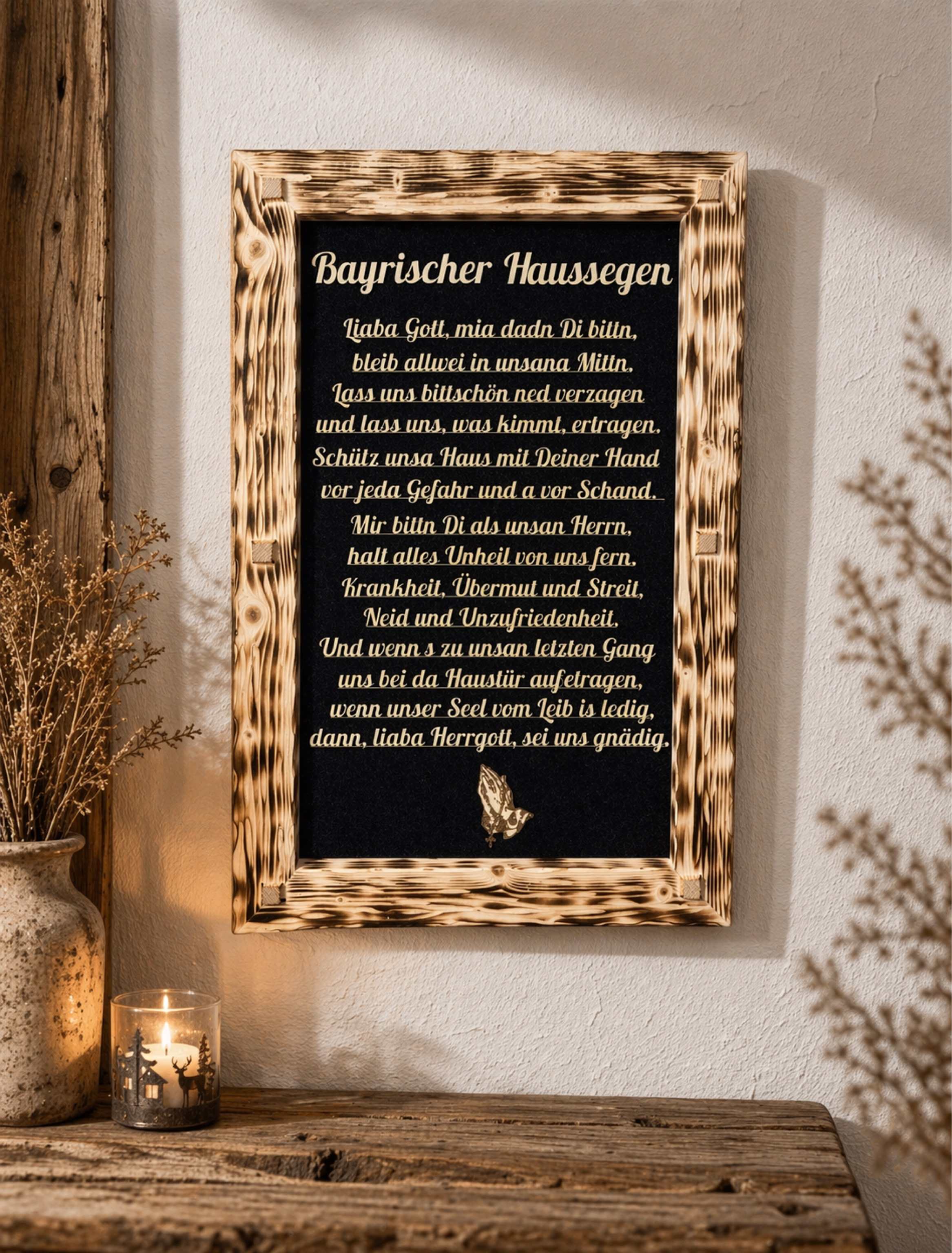 Holzrahmen "Bayrischer Haussegen"