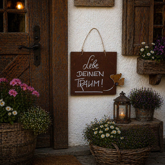 Rosttafel Quadratisch "Lebe deinen Traum"