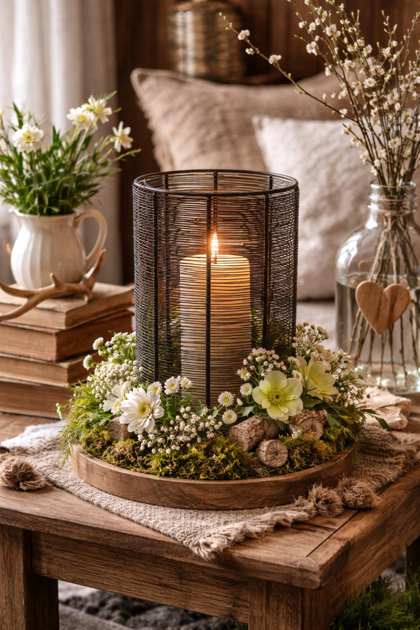 WMG Metallwindlicht mit Glaseinsatz schwarz