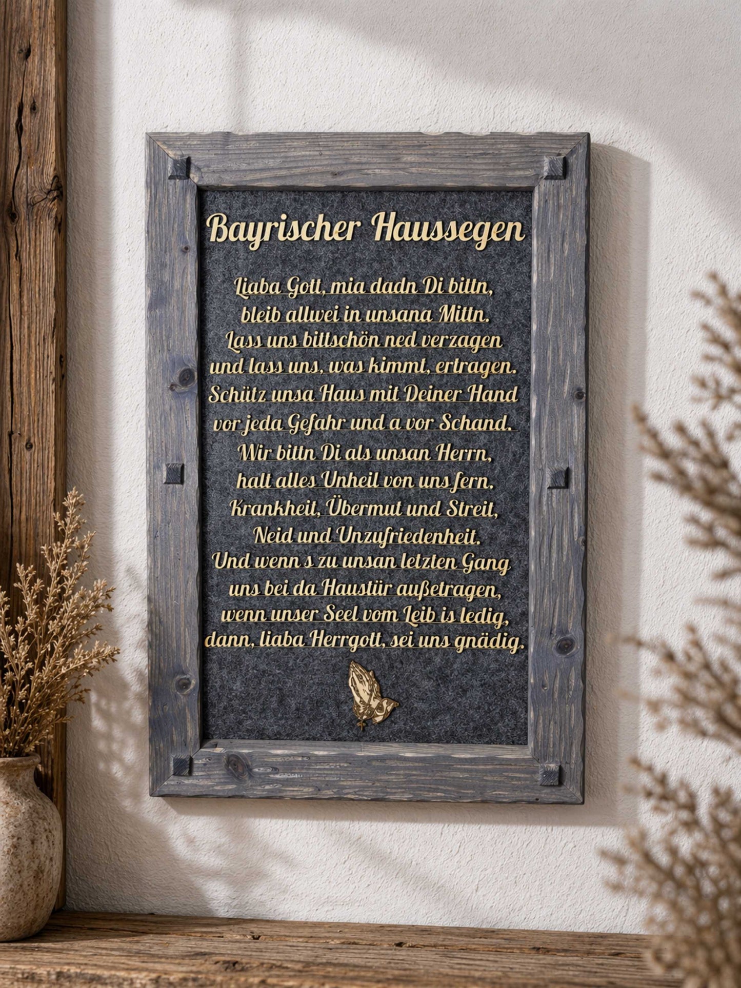 Holzrahmen "Bayrischer Haussegen"