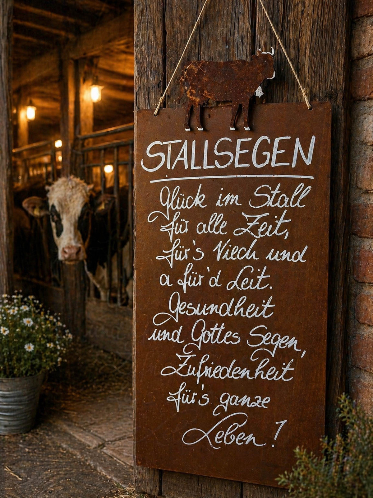 Rosttafel Hochformat "Stallsegen"