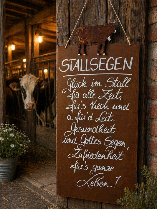 Rosttafel Hochformat "Stallsegen"