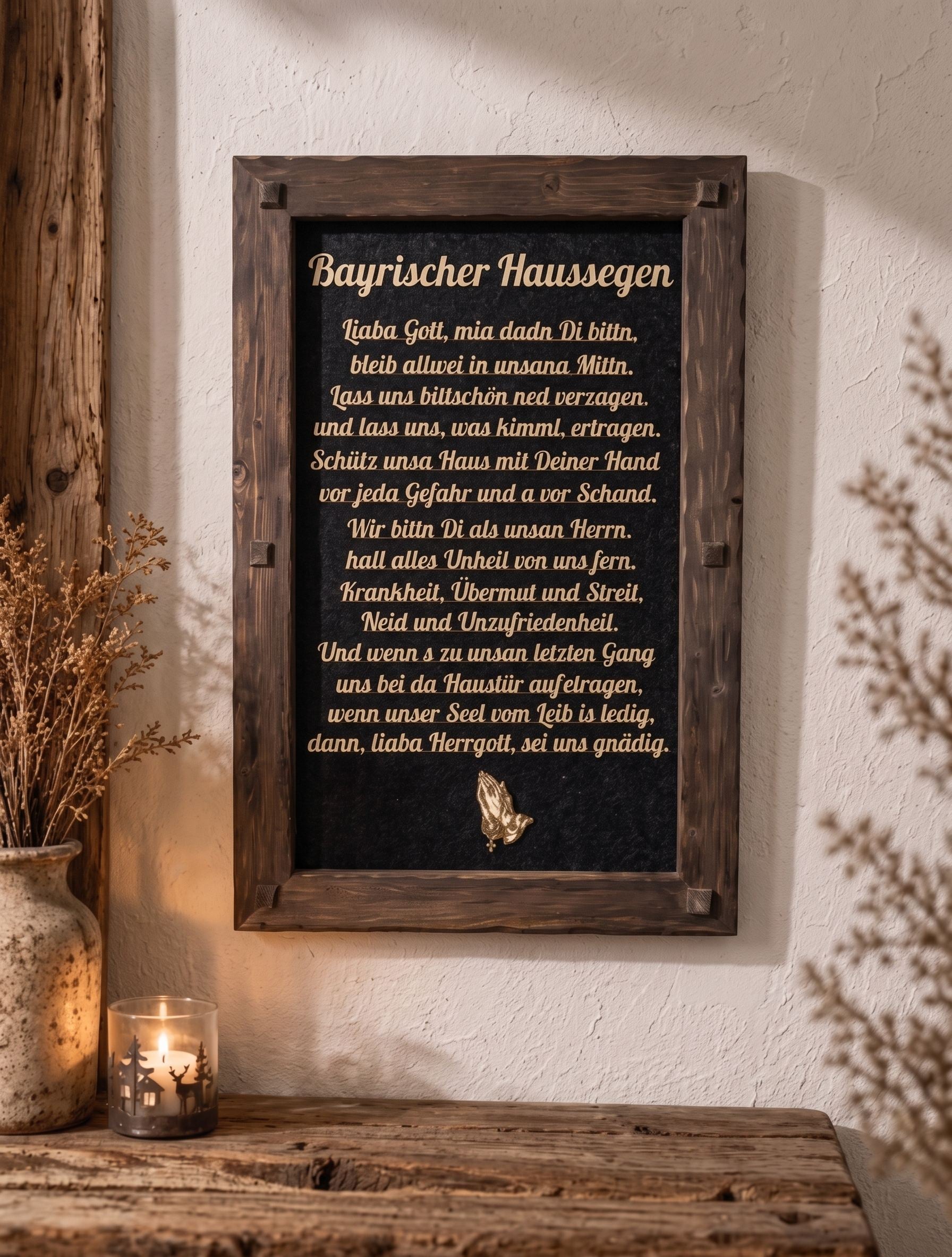 Holzrahmen "Bayrischer Haussegen"