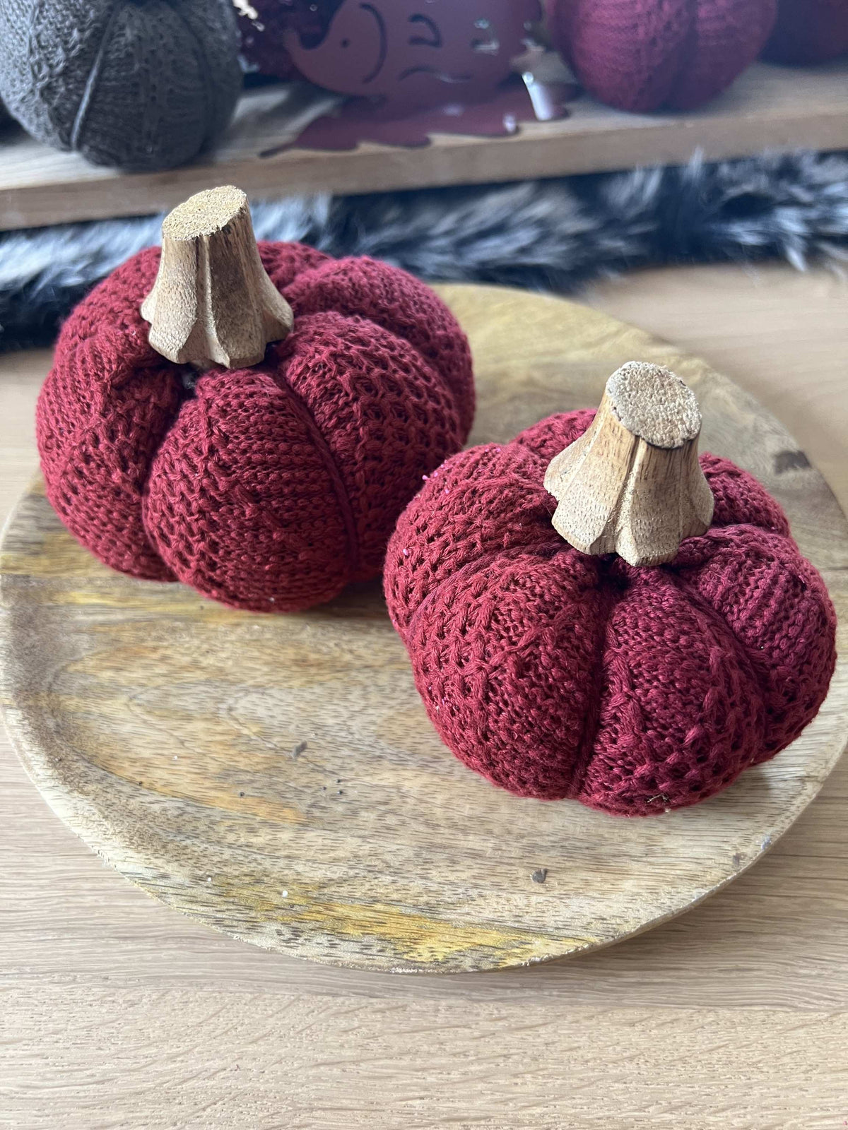 Kürbis aus Wolle Beere