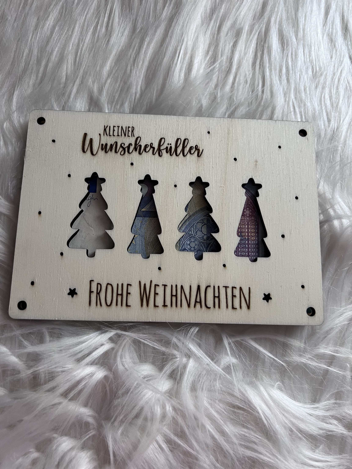 Geldkarte "Weihnachtsbäume"