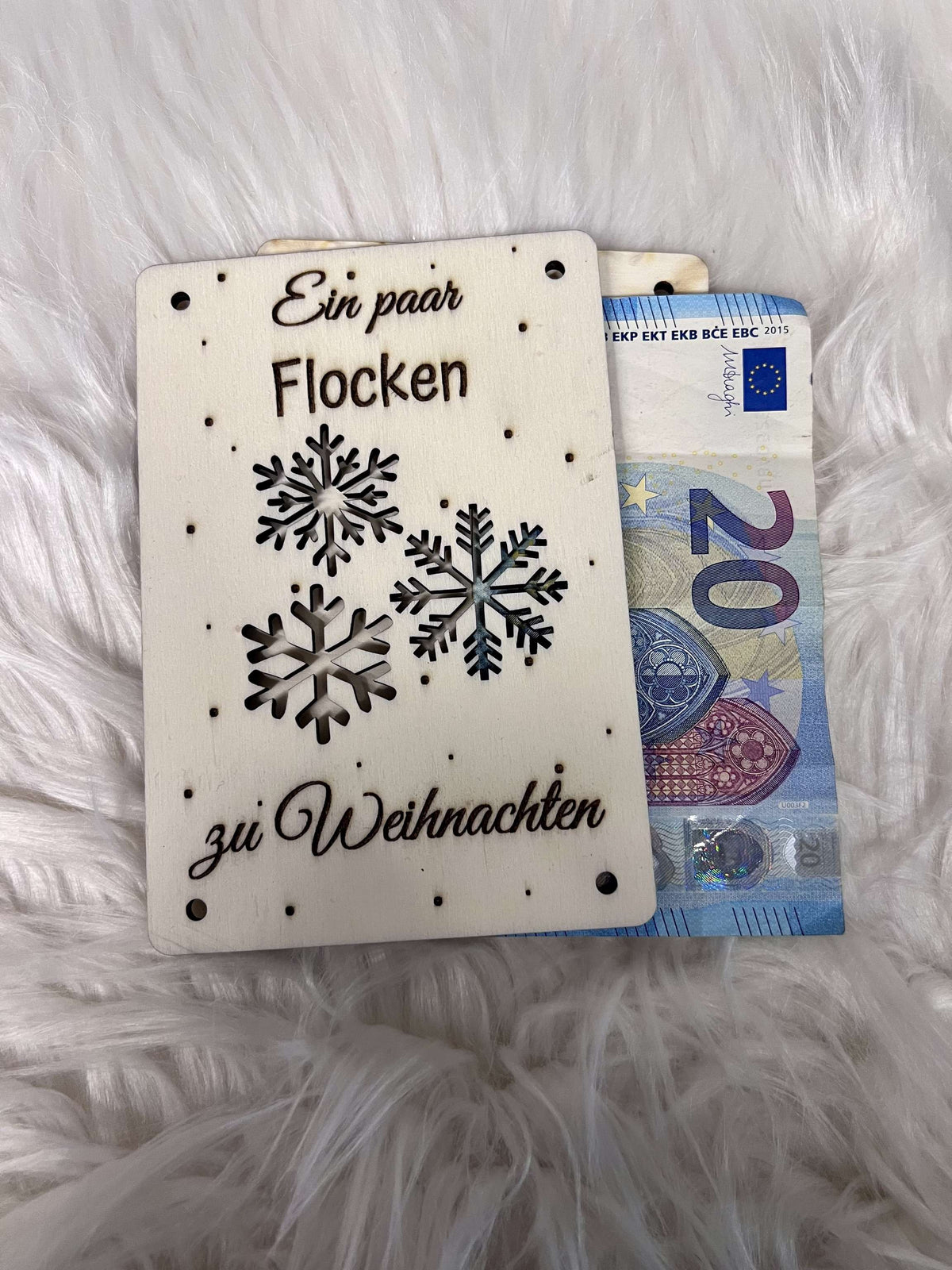 Geldkarte "Schneeflocken"