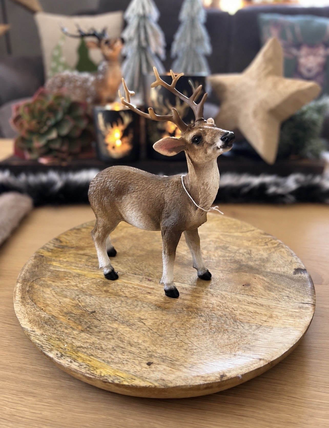 Hirsch naturfarben