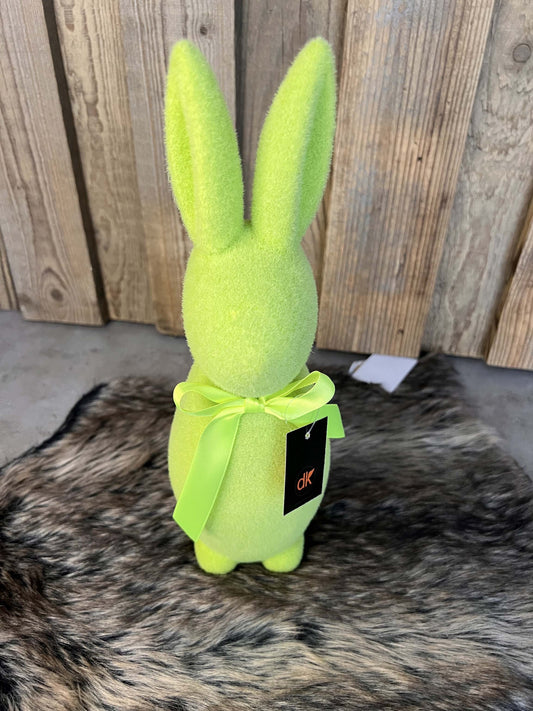 Hasenfigur beflockt "Grün"