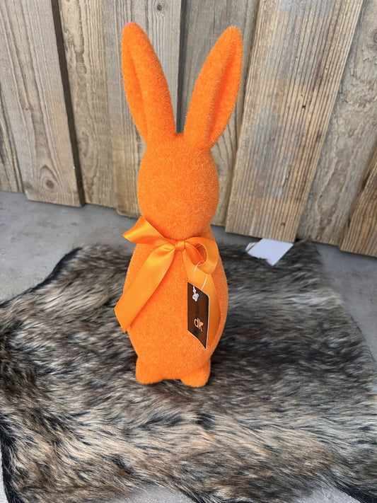 Hasenfigur beflockt "Orange"
