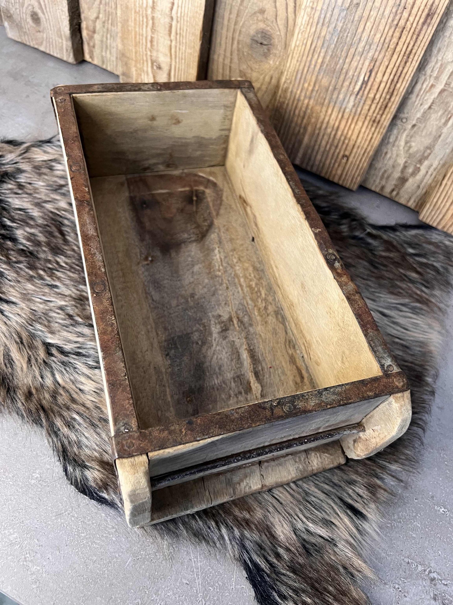 Holzkiste Ziegelform