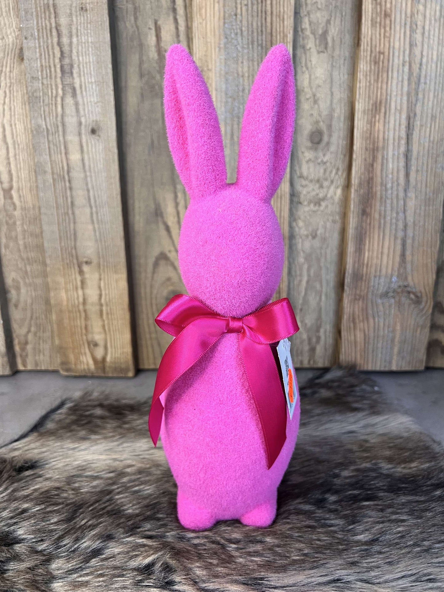 Hasenfigur beflockt "Pink"