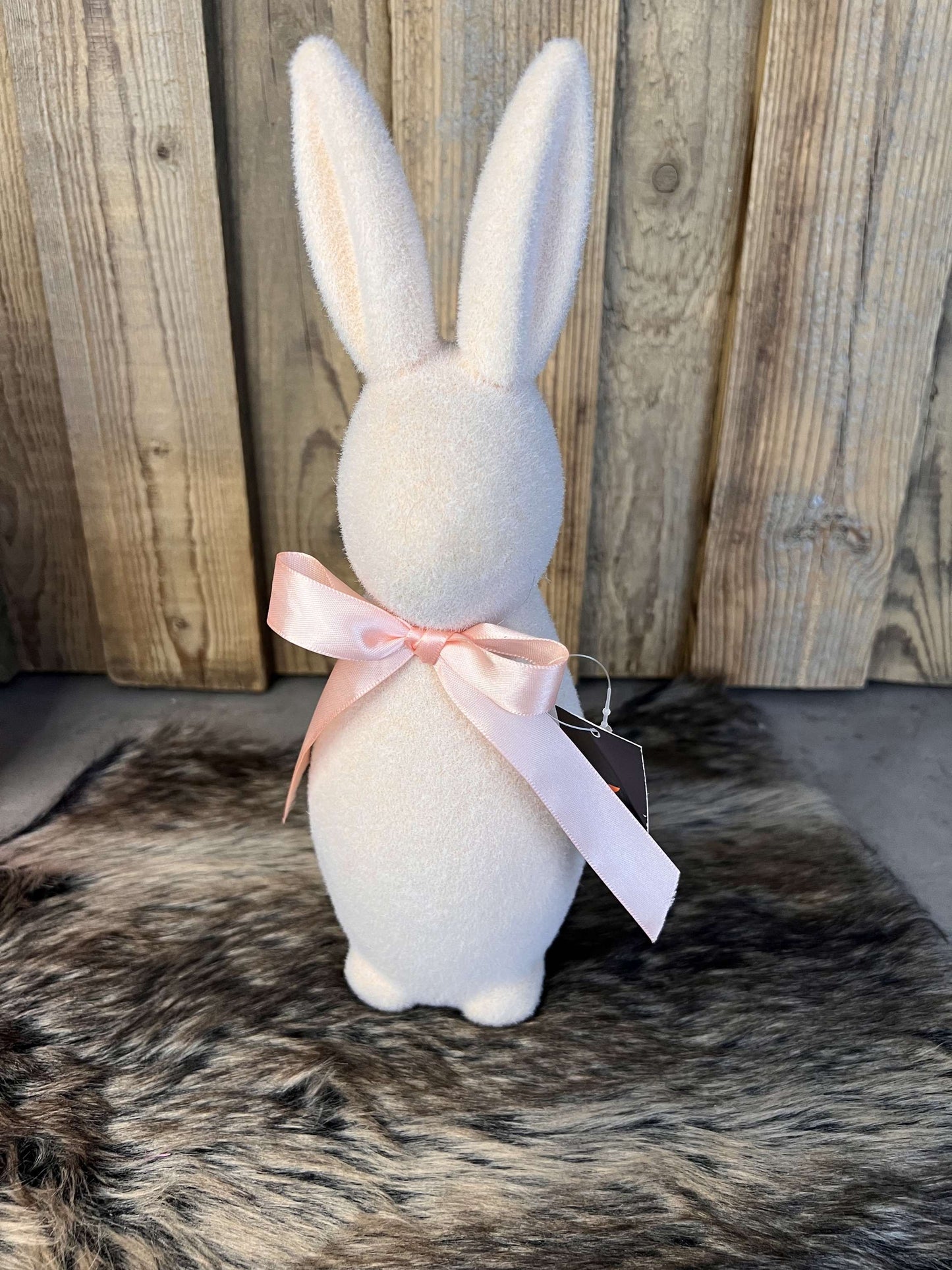 Hasenfigur beflockt "Rosa"