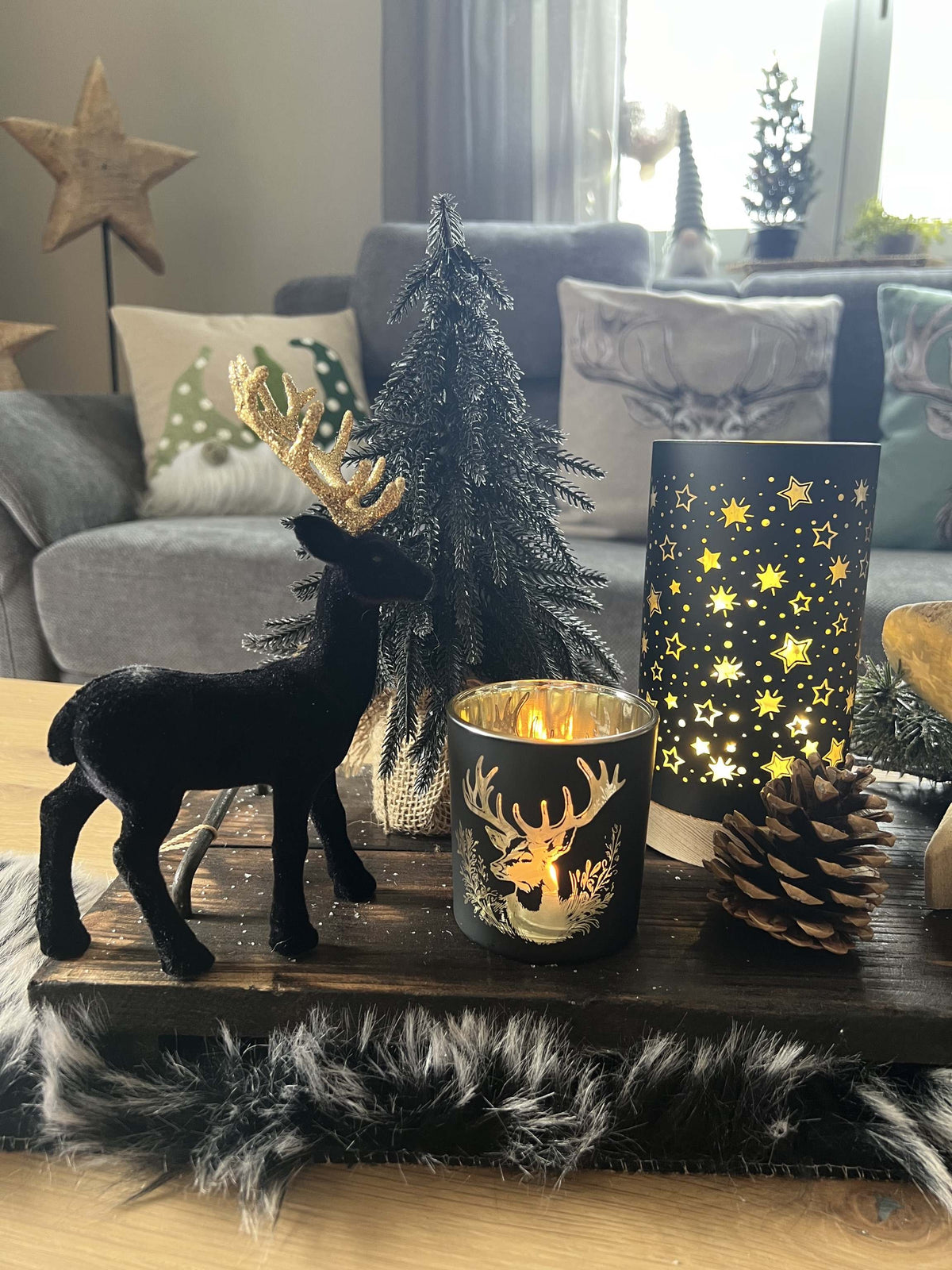 Künstlicher Tannenbaum schwarz