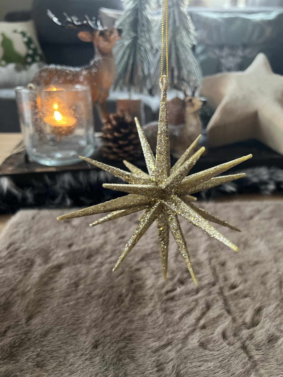 3D Sternanhänger glitzernd