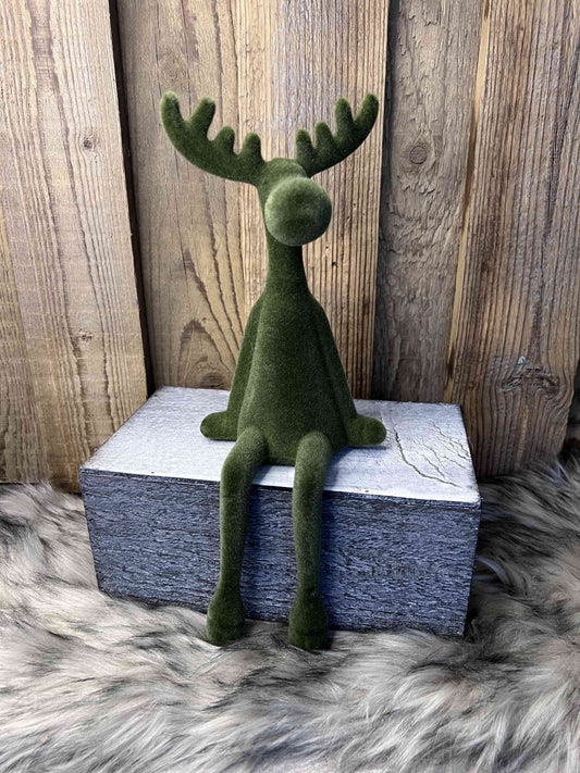 Kantenhocker Elch Tannengrün