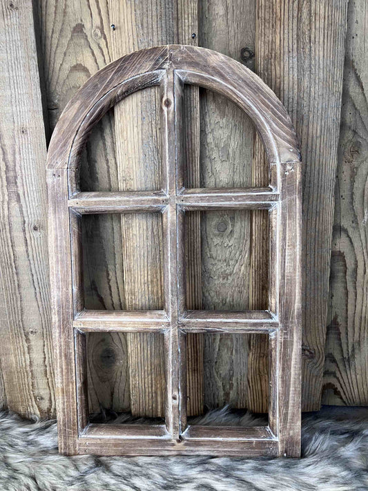 Holzfenster braun gebeizt