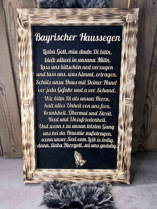 Holzrahmen "Bayrischer Haussegen"