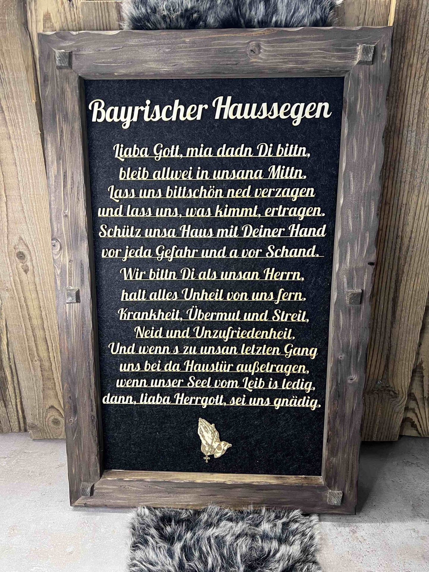 Holzrahmen "Bayrischer Haussegen"