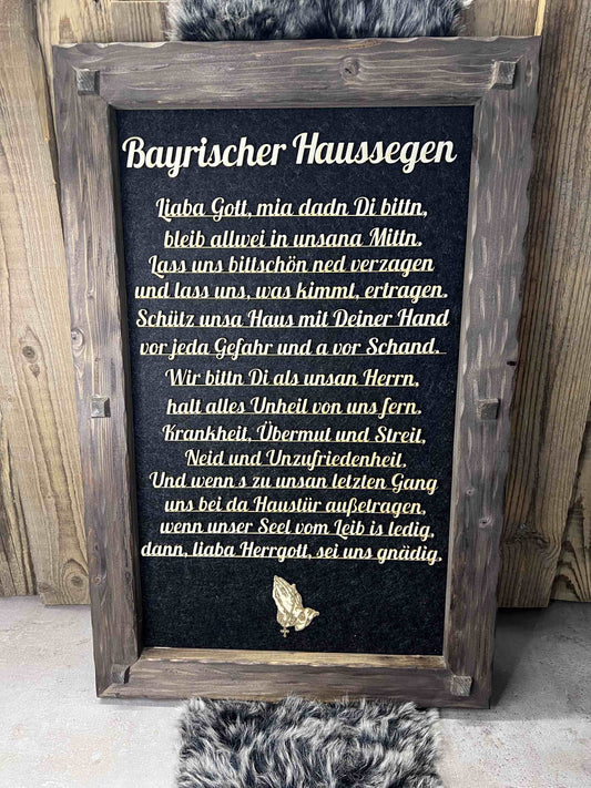 Holzrahmen "Bayrischer Haussegen"
