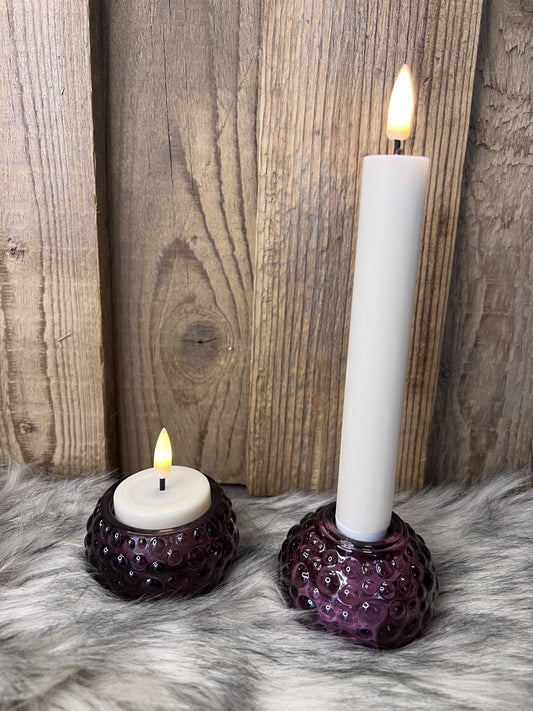 Kerzenhalter aus Glas beere