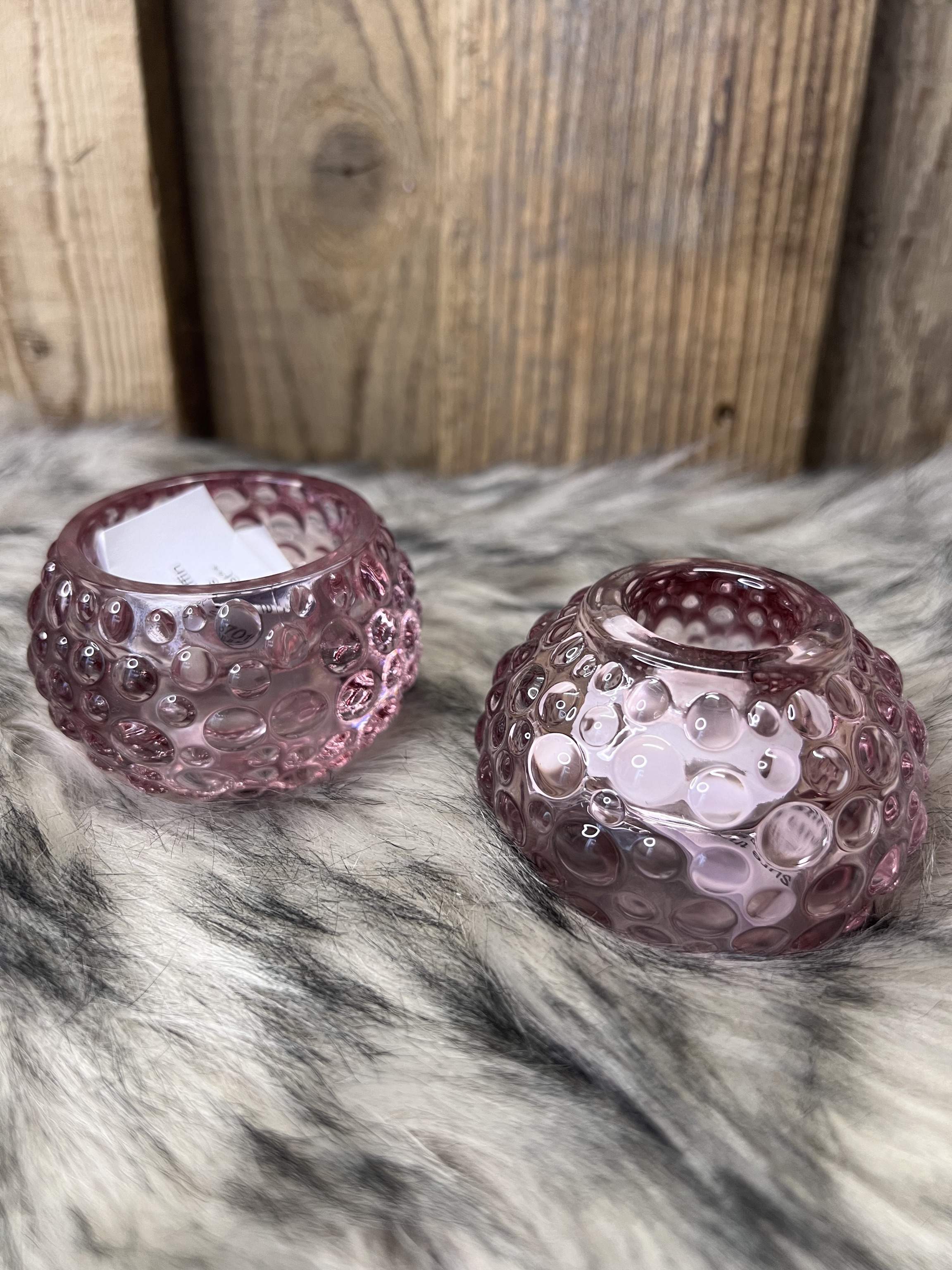 Kerzenhalter aus Glas beere