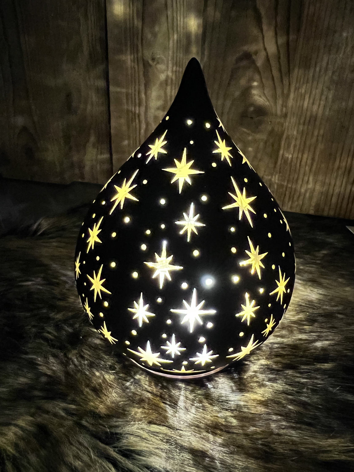 LED Windlicht in Tropfenform