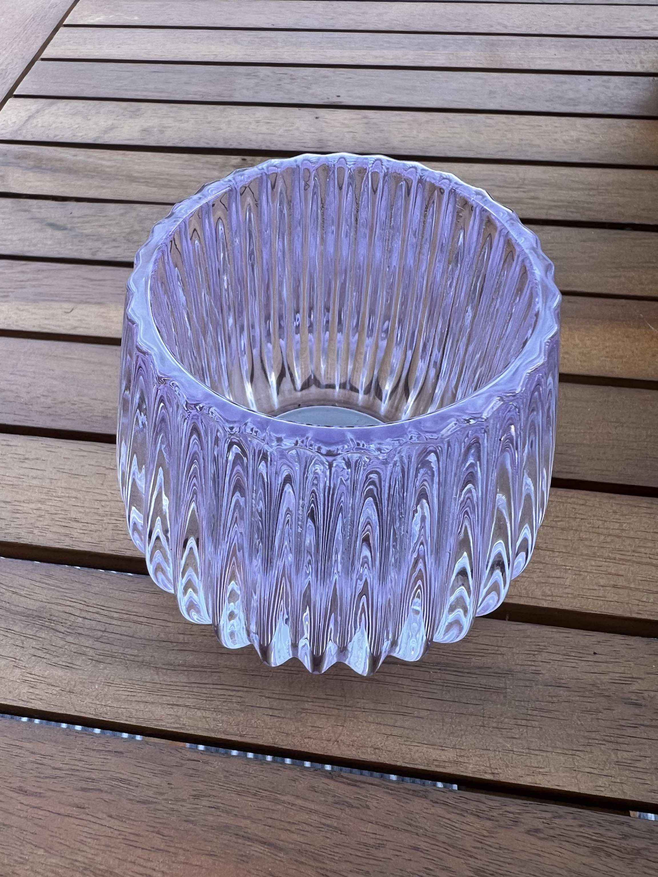 Glaswindlicht Lavendel